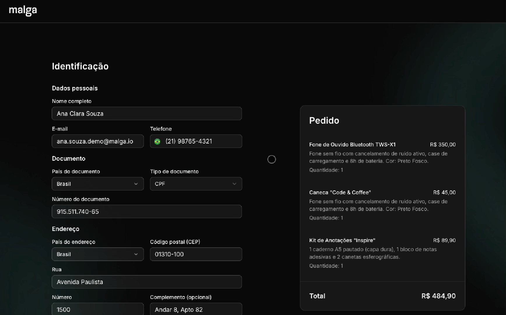 Novo Link de Pagamento